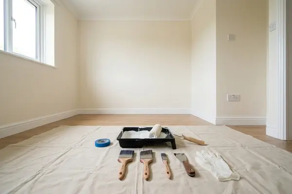 Illustration of painting and decorating work