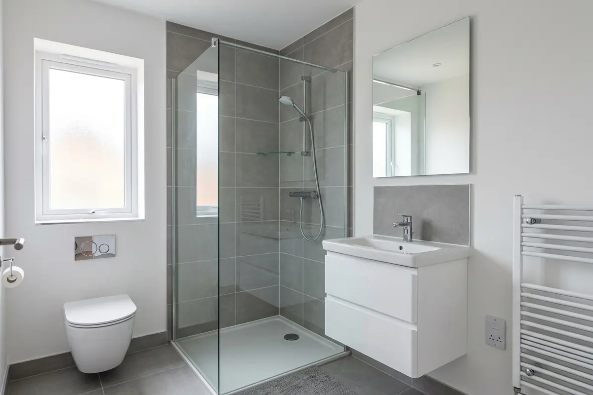 Illustration of a newly fitted bathroom