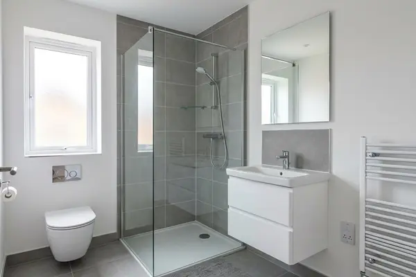 Illustration of a newly fitted bathroom
