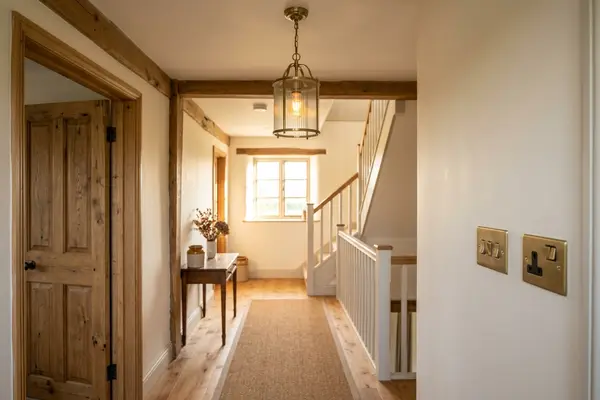 Illustration of new electrical fittings in a home