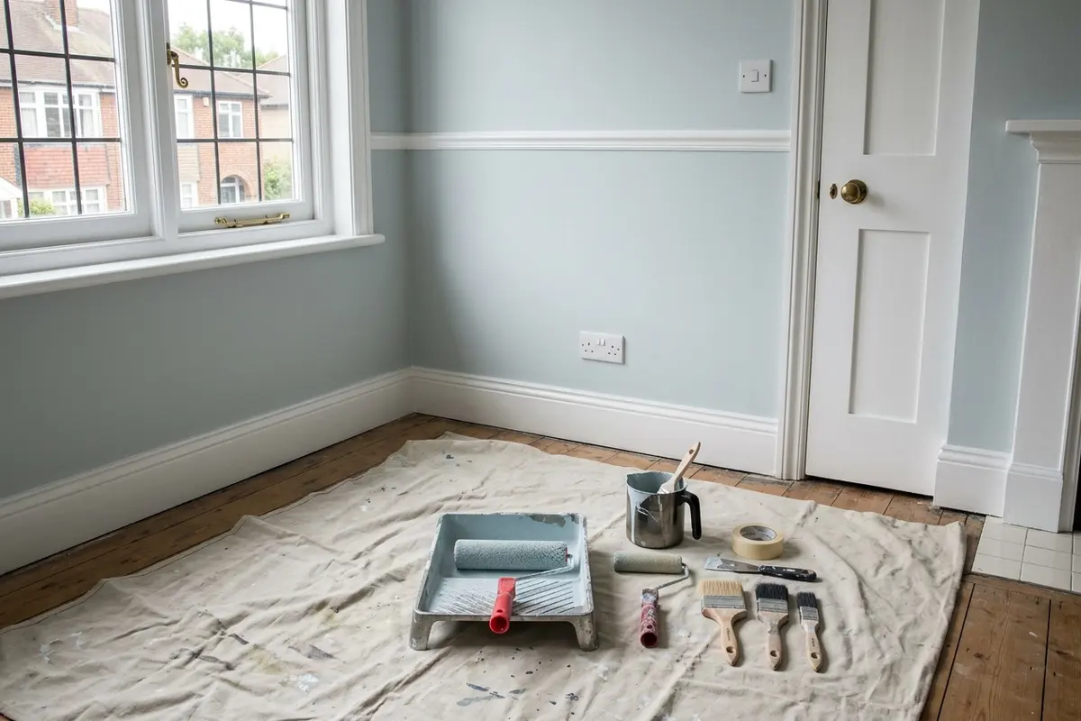 Illustration of painting and decorating work