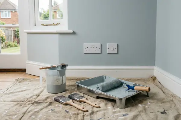 Illustration of painting and decorating work