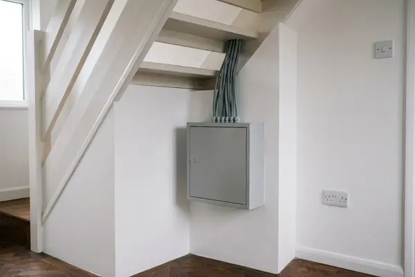 Illustration of a newly fitted consumer unit