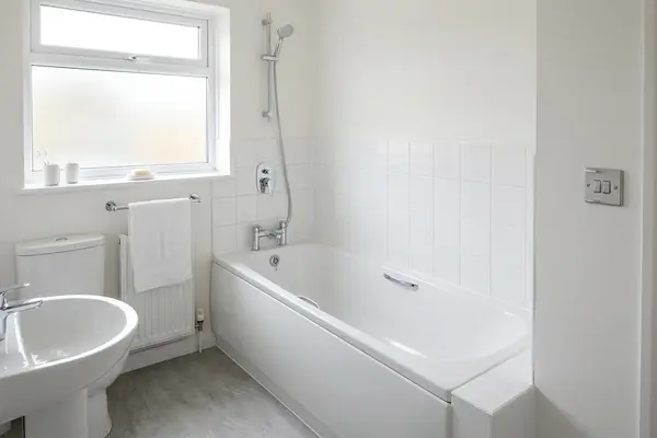 Illustration of a newly fitted bathroom