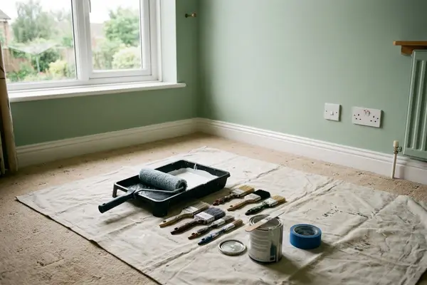 Illustration of painting and decorating work